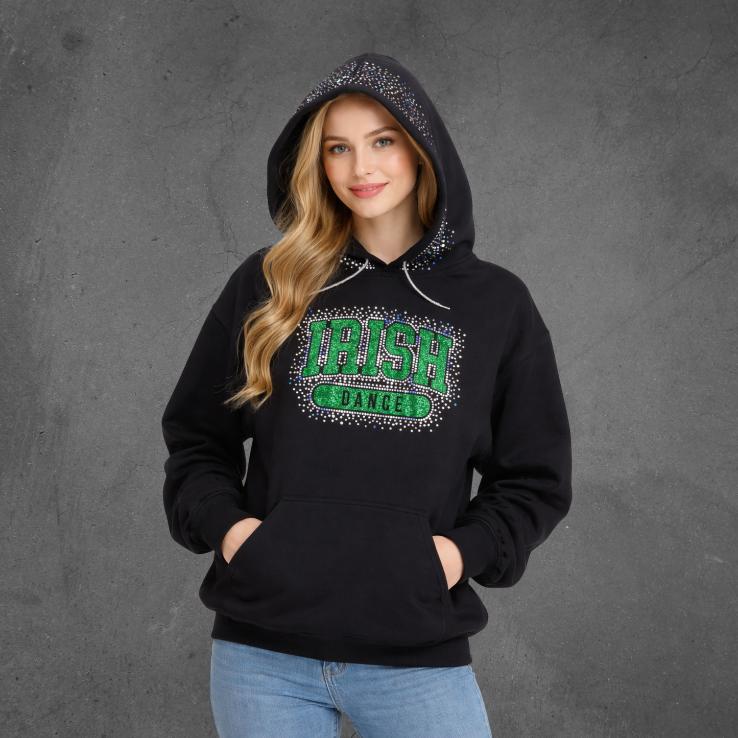 Irish Dance Adult Hoodie - Spangle/Glitter