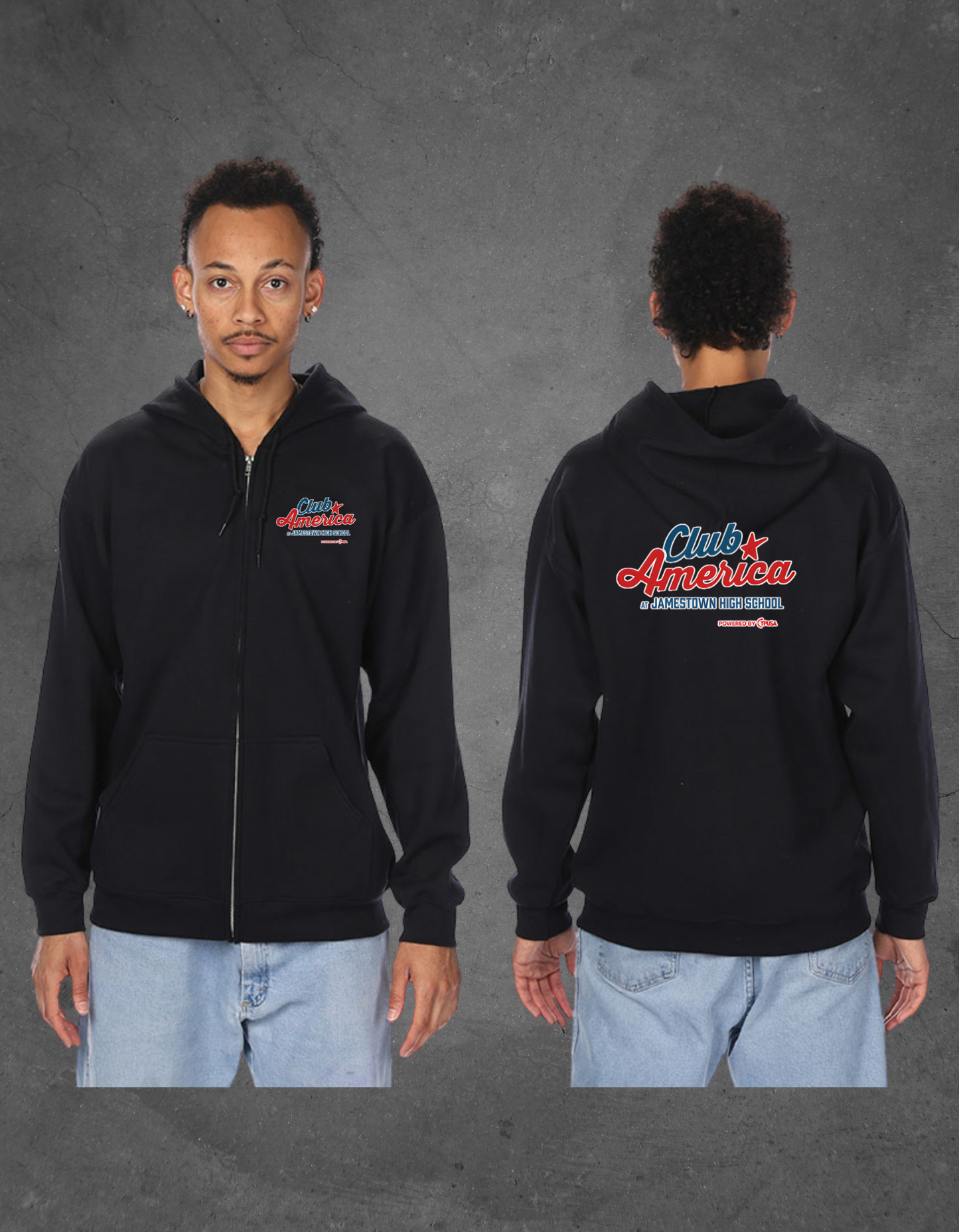 Club America Adult Full Zip Hoodie