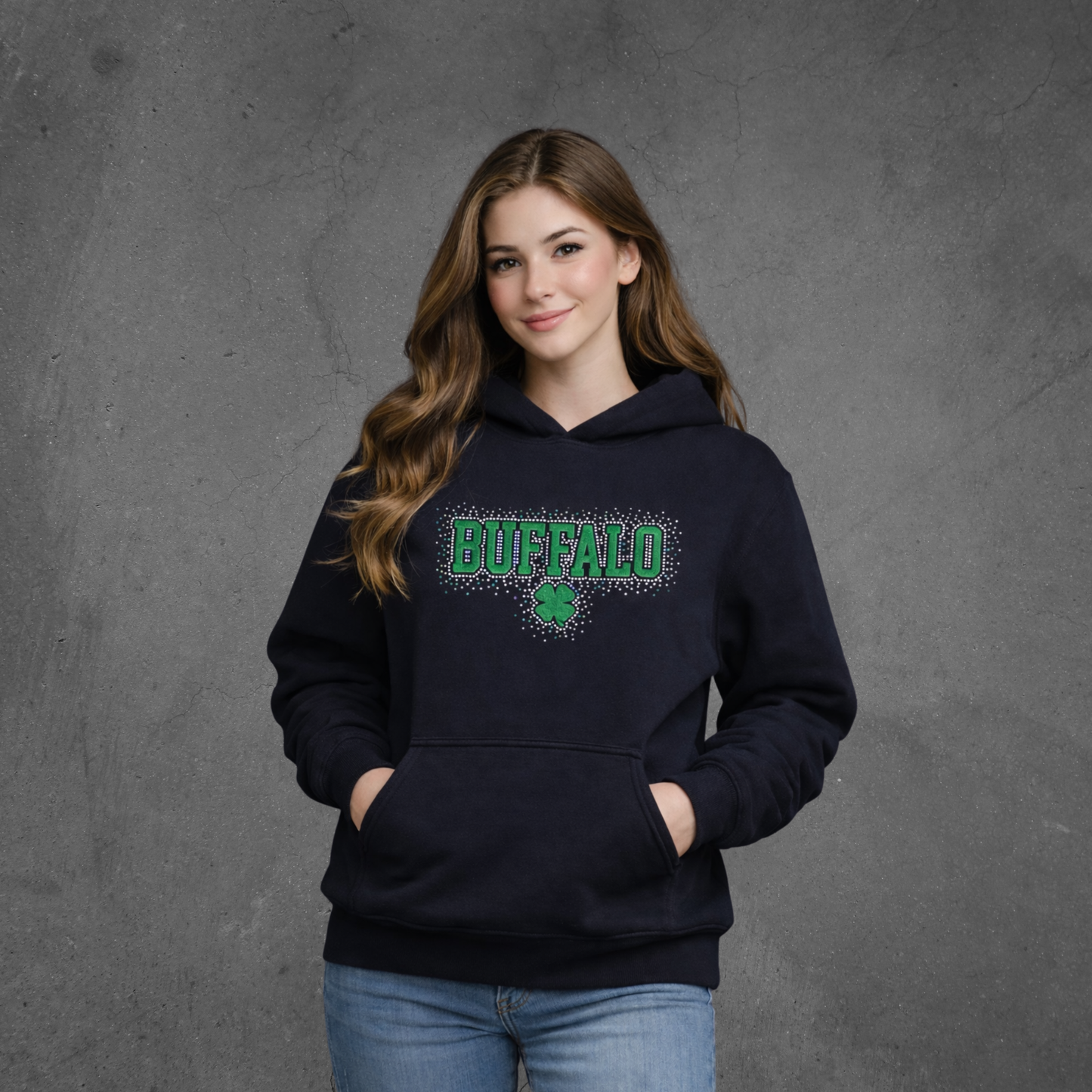 Buffalo Irish Youth Hoodie - Spangle/Glitter
