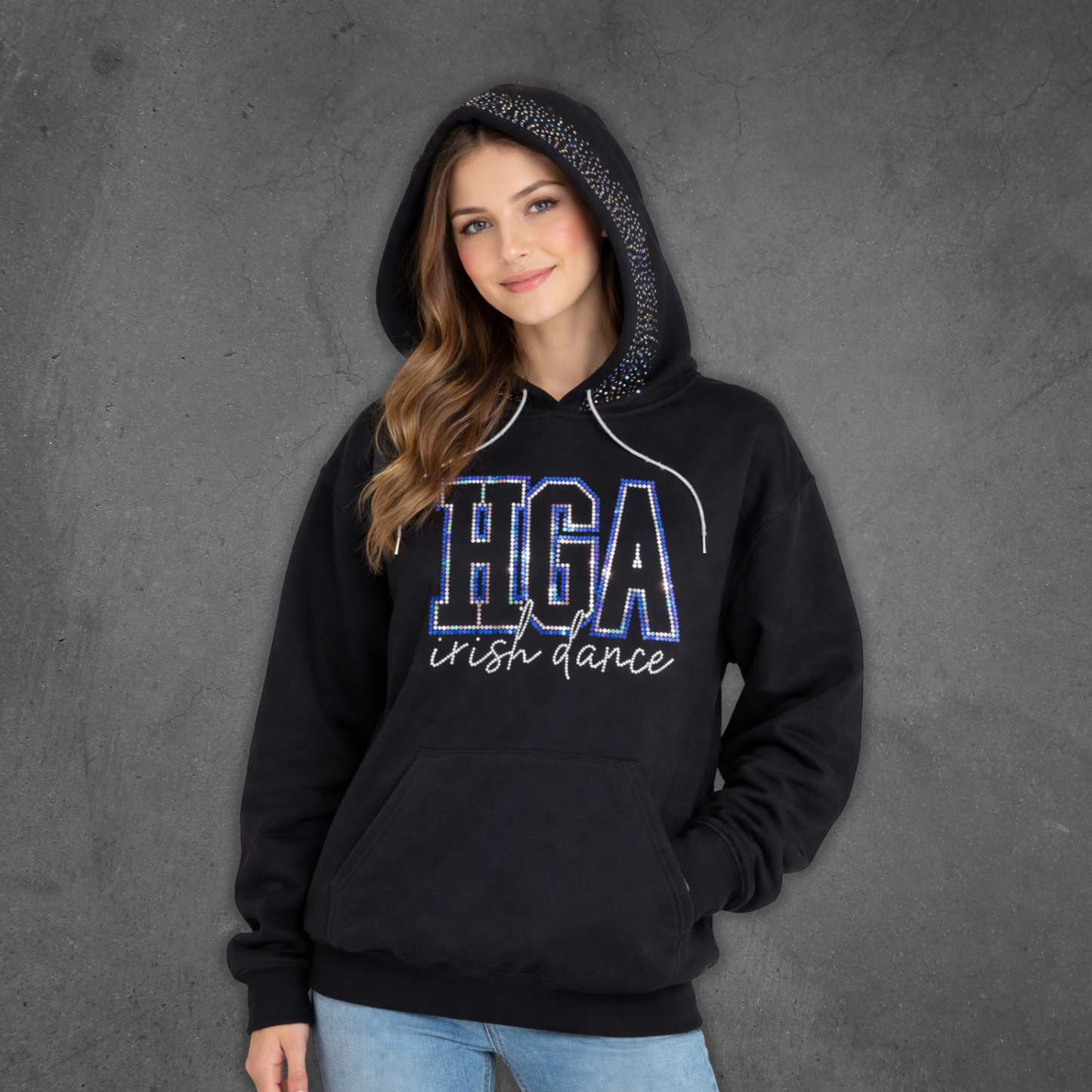 HGA Adult Hoodie - Spangle Outline